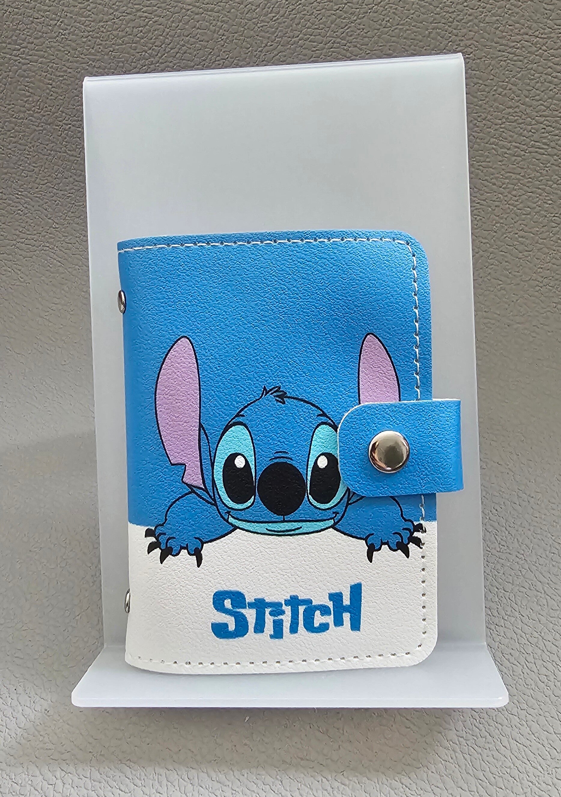 Pasjeshouder 'Stitch blauw'