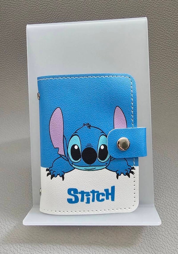Pasjeshouder 'Stitch blauw'