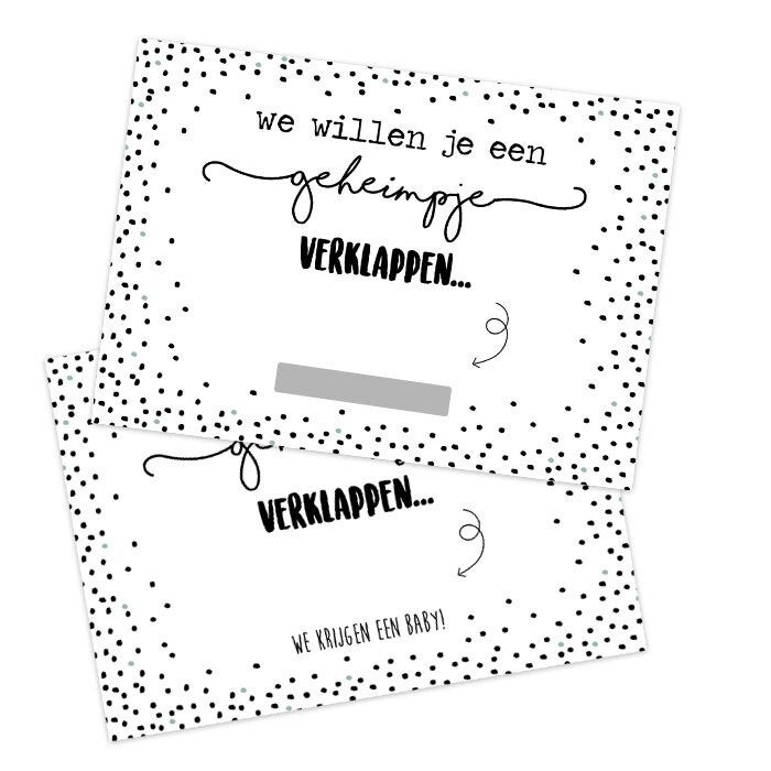 Kraskaart 'We krijgen een baby'