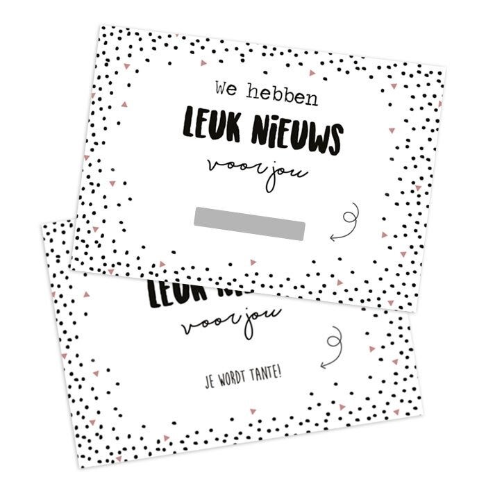Kraskaart 'Je wordt tante'