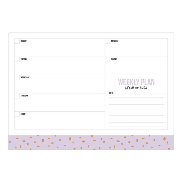 Weekplanner 'Minimal dots'