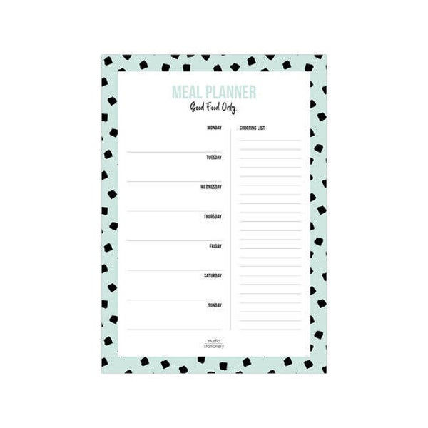 Mealplanner A5 'Dots mint'