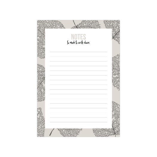 Notitieblok 'Skeleton leaves'