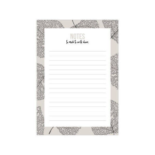 Notitieblok 'Skeleton leaves'