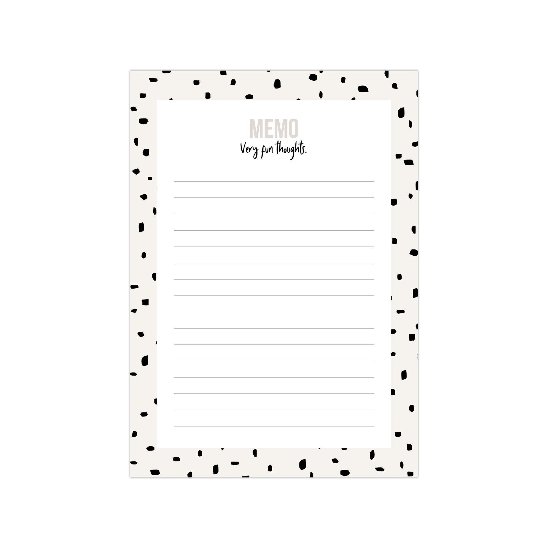 Notitieblok 'Minimal dots'