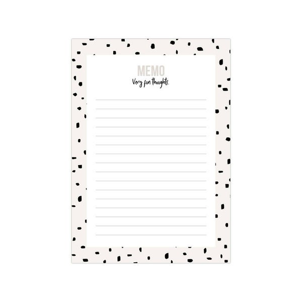 Notitieblok 'Minimal dots'