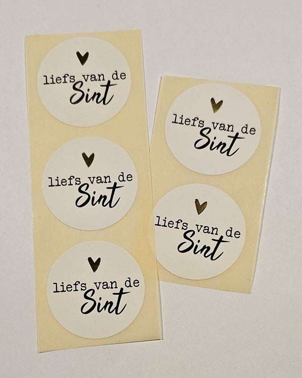 Sluitsticker 'Liefs Sint'