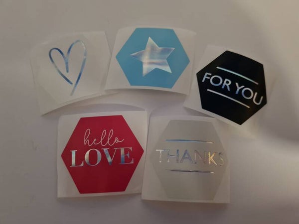 Sticker 'Set zeshoek'