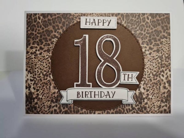 Kaart '18 jaar panter bruin'