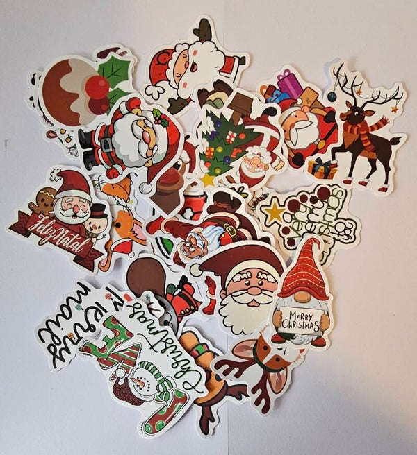 Kerststickers 25 stuks