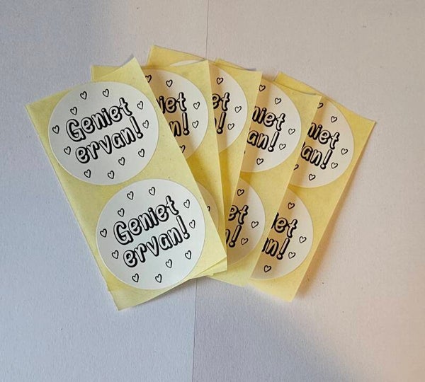 Sticker 'Geniet ervan'