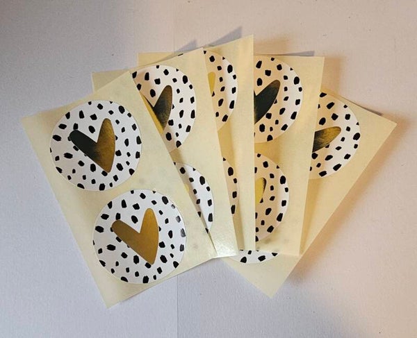 Stickers 'Goud hart'