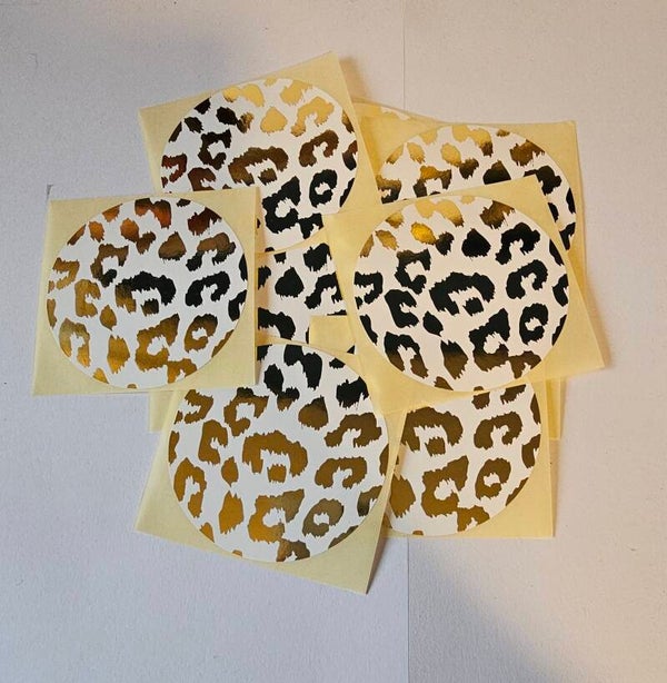 Stickers 'Cheetah XL wit'