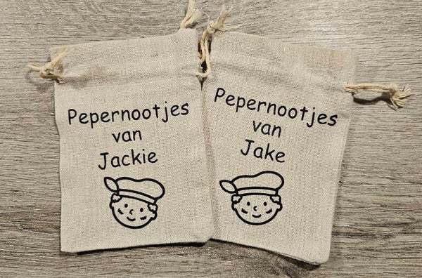 Pepernotenzakje met naam