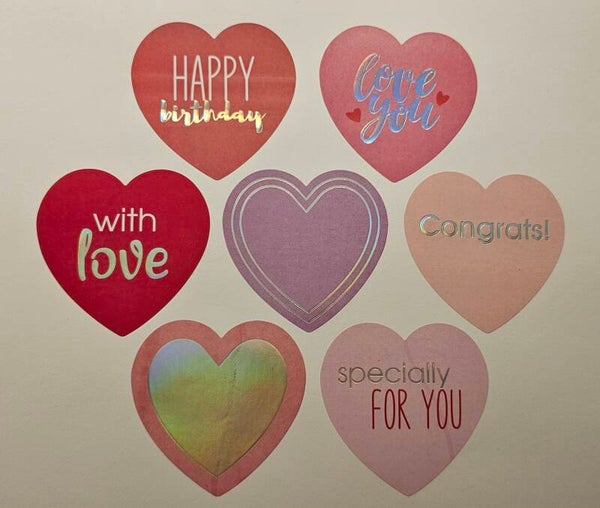 Stickers Hart 'set 1'