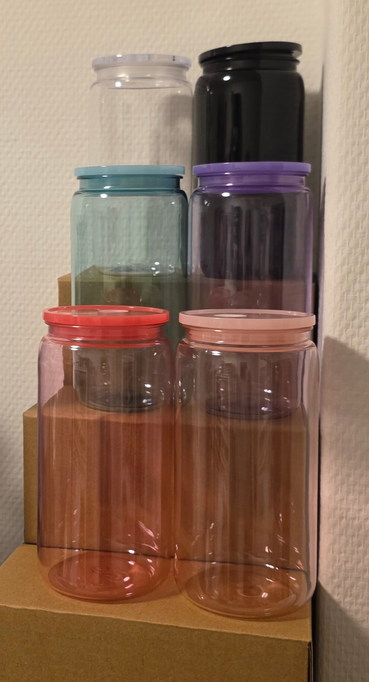 Losse beker met rietje