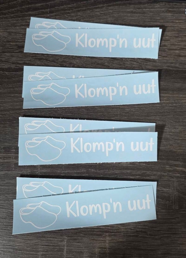 Sticker 'Klomp'n uut'