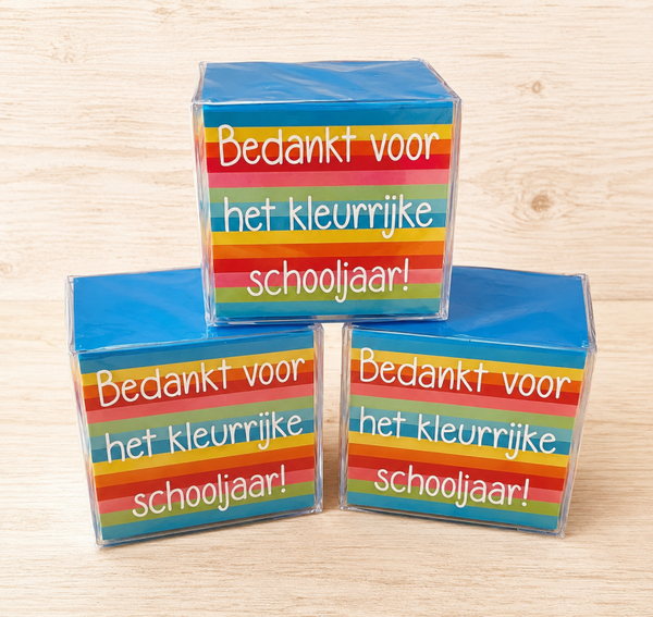 Memoblok 'Bedankt'
