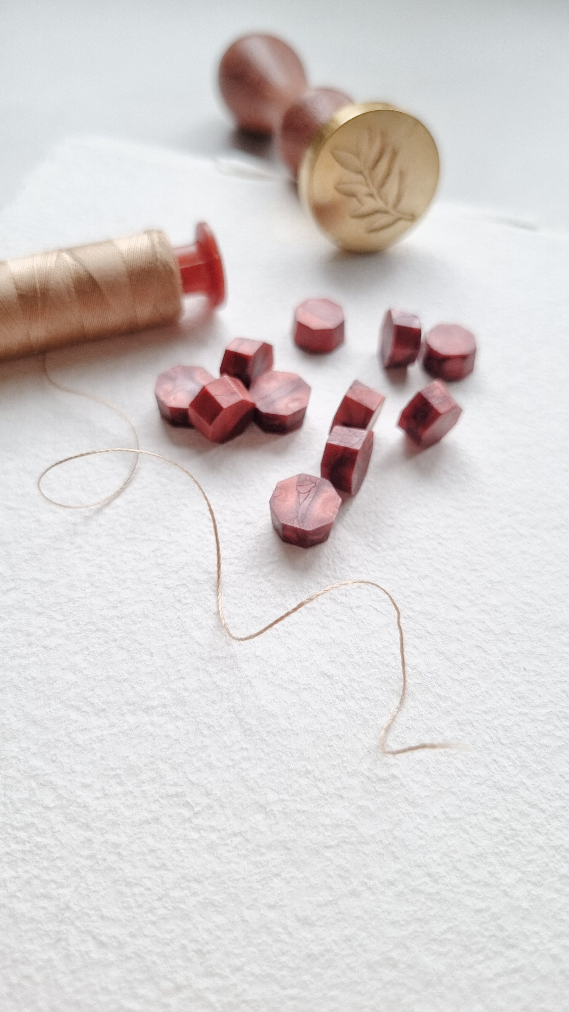 Luxe wenskaart op maat - waxzegel