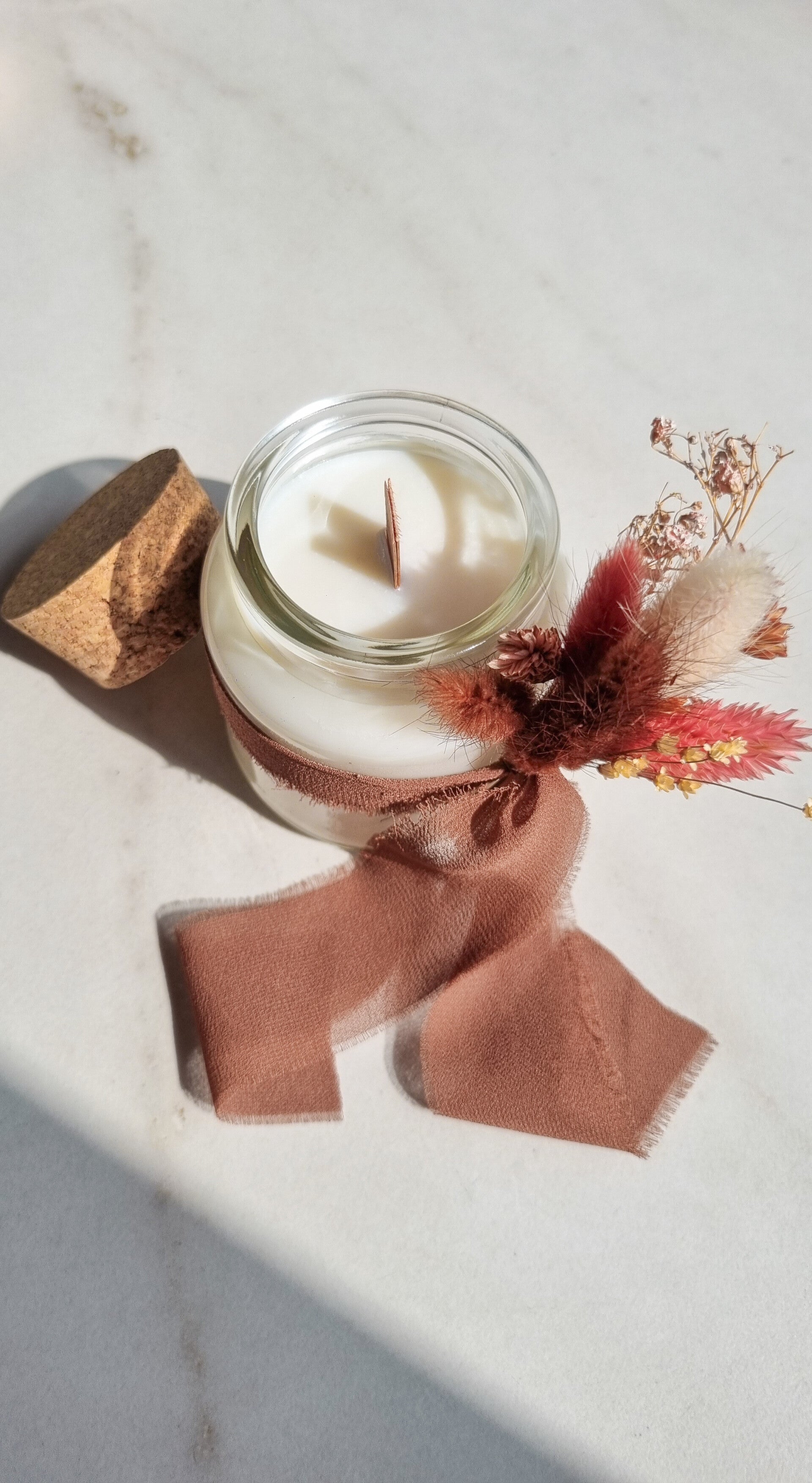 Giftbox flower kaars