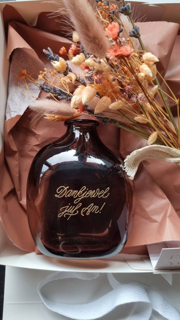 Amber vaasje rond - PRE ORDER!