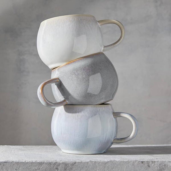 Mok met gravure - White