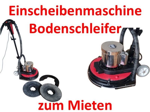 Bodenschleifer, Einscheibenmaschine