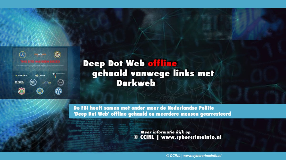 'Deep Dot Web' offline gehaald vanwege links met Darkweb / Darkweb ...