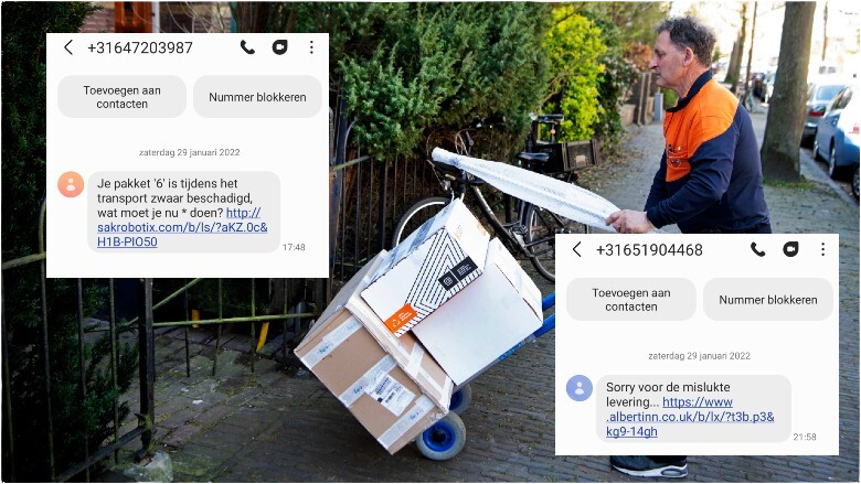 'Je pakket is beschadigd' en 'mislukte levering': pas op voor deze valse berichten