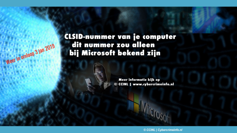 CLSID-nummer van je computer, dit nummer zou alleen bij Microsoft bekend zijn