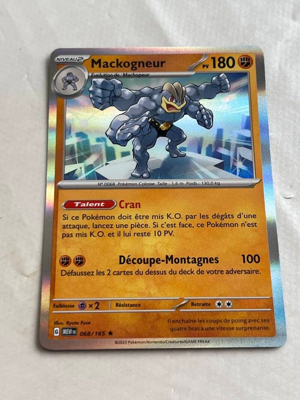CARTE POKÉMON MACKOGNEUR HOLO SÉRIE 151