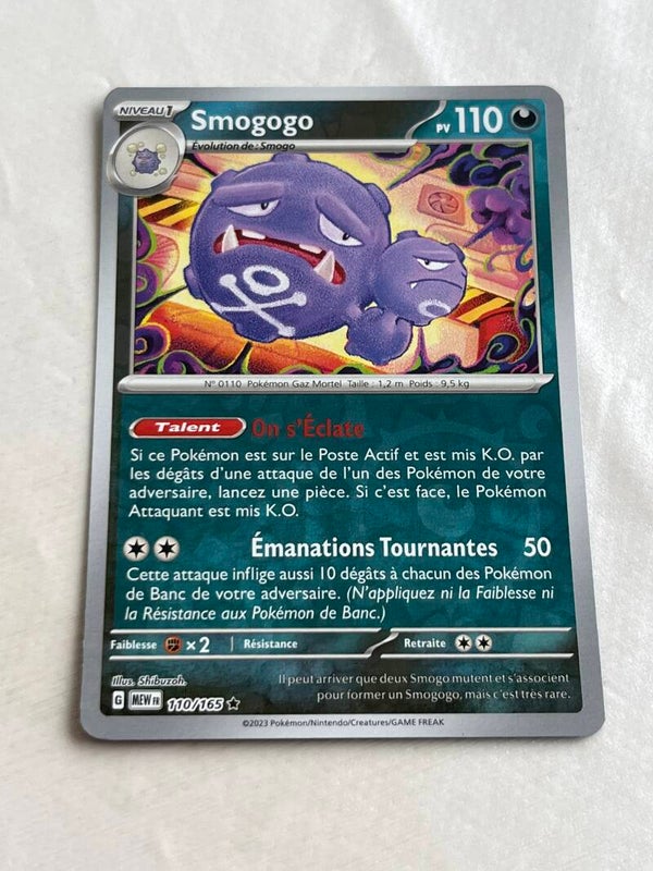 CARTE POKÉMON SMOGOGO REVERSE SÉRIE 151