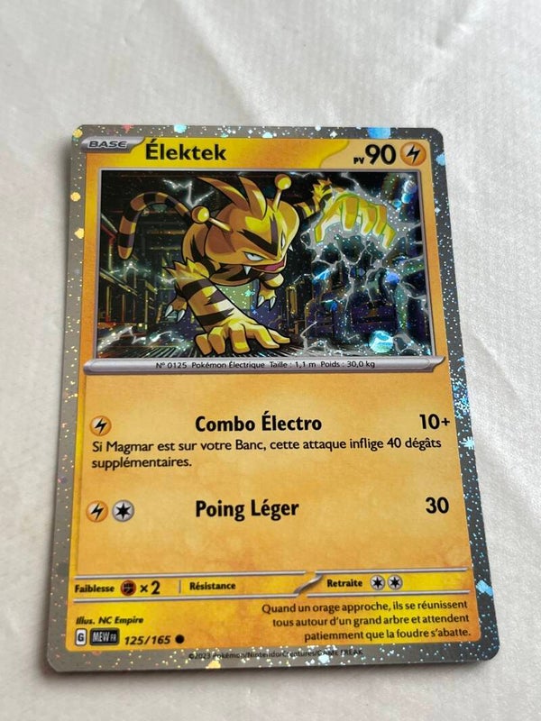 CARTE POKÉMON  ELEKTEK HOLO SÉRIE 151