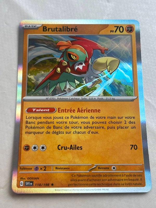 CARTE POKÉMON BRUTALIBRE HOLO SÉRIE ÉCARLATE ET VIOLET