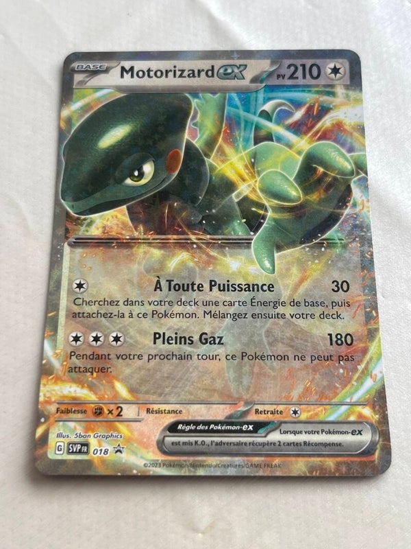 CARTE POKÉMON MOTORIZARD EX PROMO SÉRIE ÉCARLATE ET VIOLET