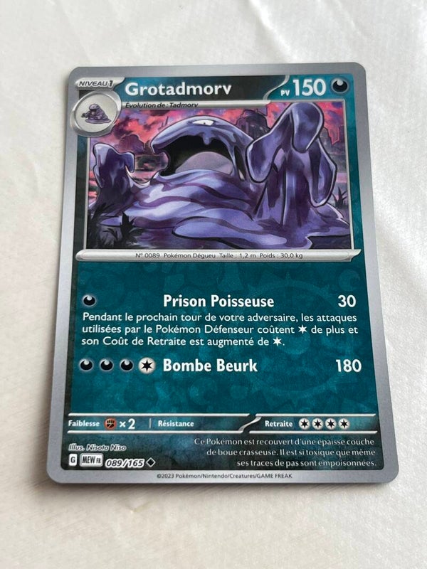 CARTE POKÉMON GROTADMORV REVERSE SÉRIE 151