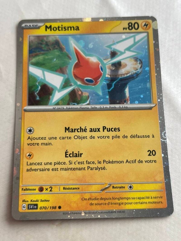 CARTE POKÉMON MOTISMA HOLO SÉRIE ÉCARLATE ET VIOLET