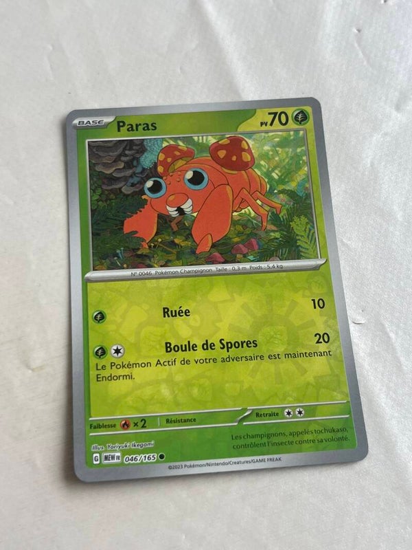CARTE POKÉMON PARAS REVERSE SÉRIE 151