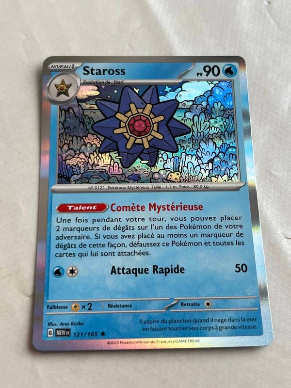 CARTE POKÉMON STAROSS HOLO SÉRIE 151