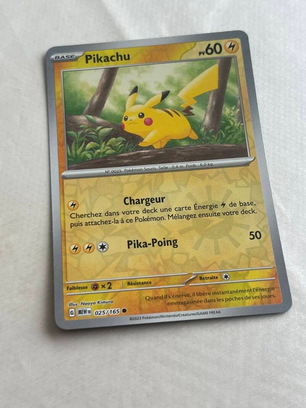 CARTE POKÉMON PIKACHU REVERSE SÉRIE 151