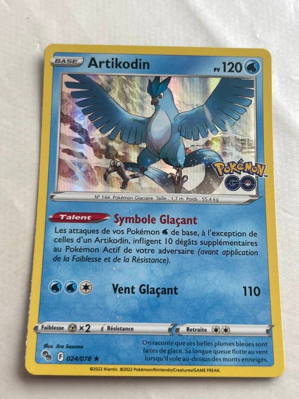 CARTE POKÉMON ARTIKODIN HOLO SÉRIE POGO
