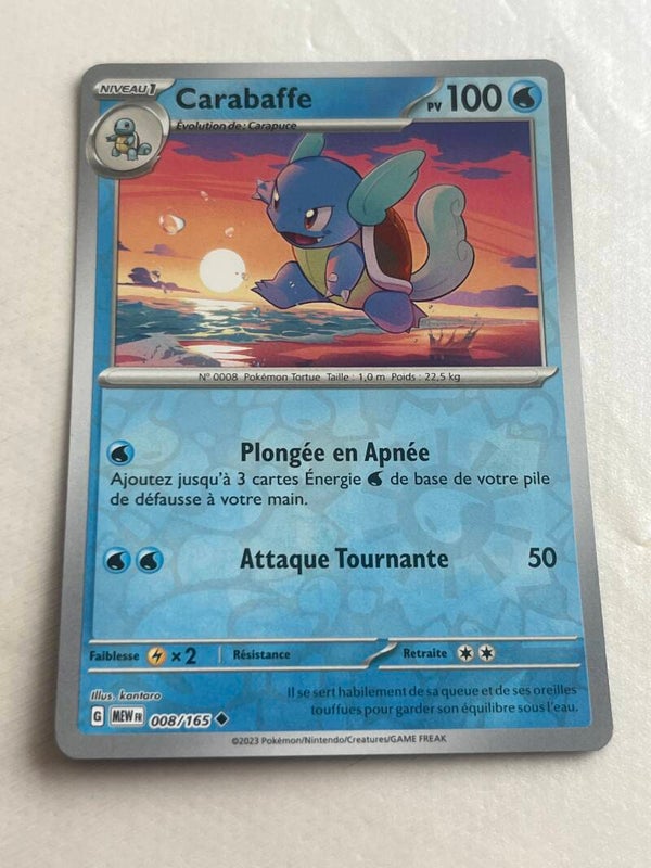 CARTE POKÉMON CARABAFFE REVERSE SÉRIE 151