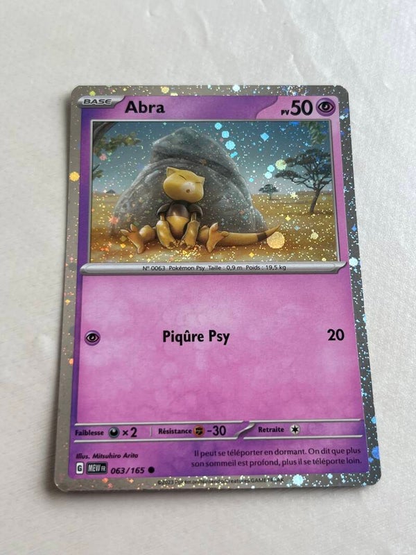 CARTE POKÉMON ABRA HOLO SÉRIE 151