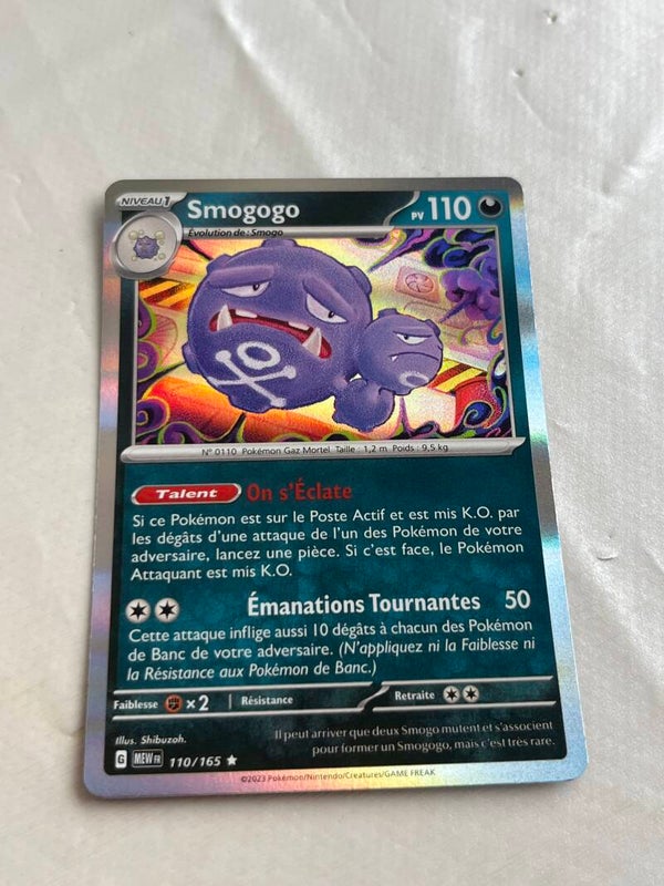 CARTE POKÉMON SMOGOGO HOLO SÉRIE 151
