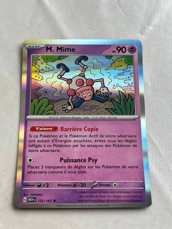 CARTE POKÉMON M.MIME HOLO SÉRIE 151