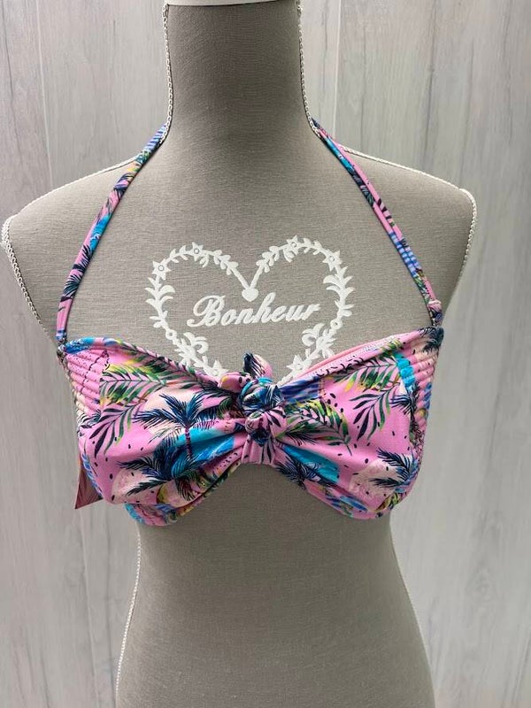 HAUT DE MAILLOT DE BAIN NEUF ROSE