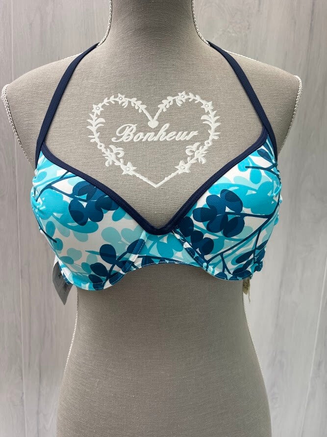 HAUT DE MAILLOT DE BAIN BLEU NEUFT 40