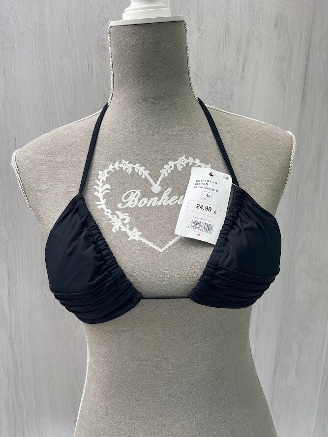 HAUT DE MAILLOT DE BAIN NOIR T 38 NEUF