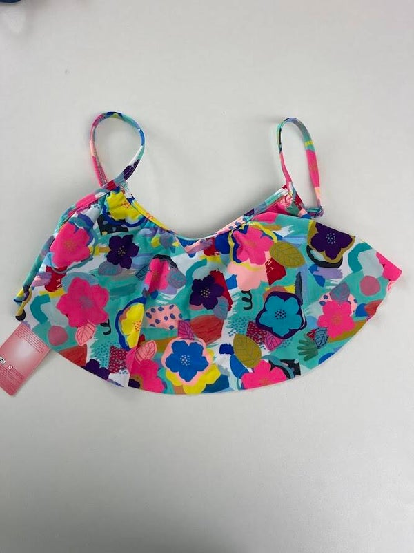 HAUT DE MAILLOT DE BAIN VOLANTS NEUF T 34