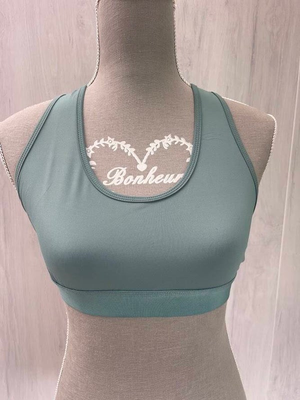 HAUT DE MAILLOT DE BAIN NEUF VERT T L